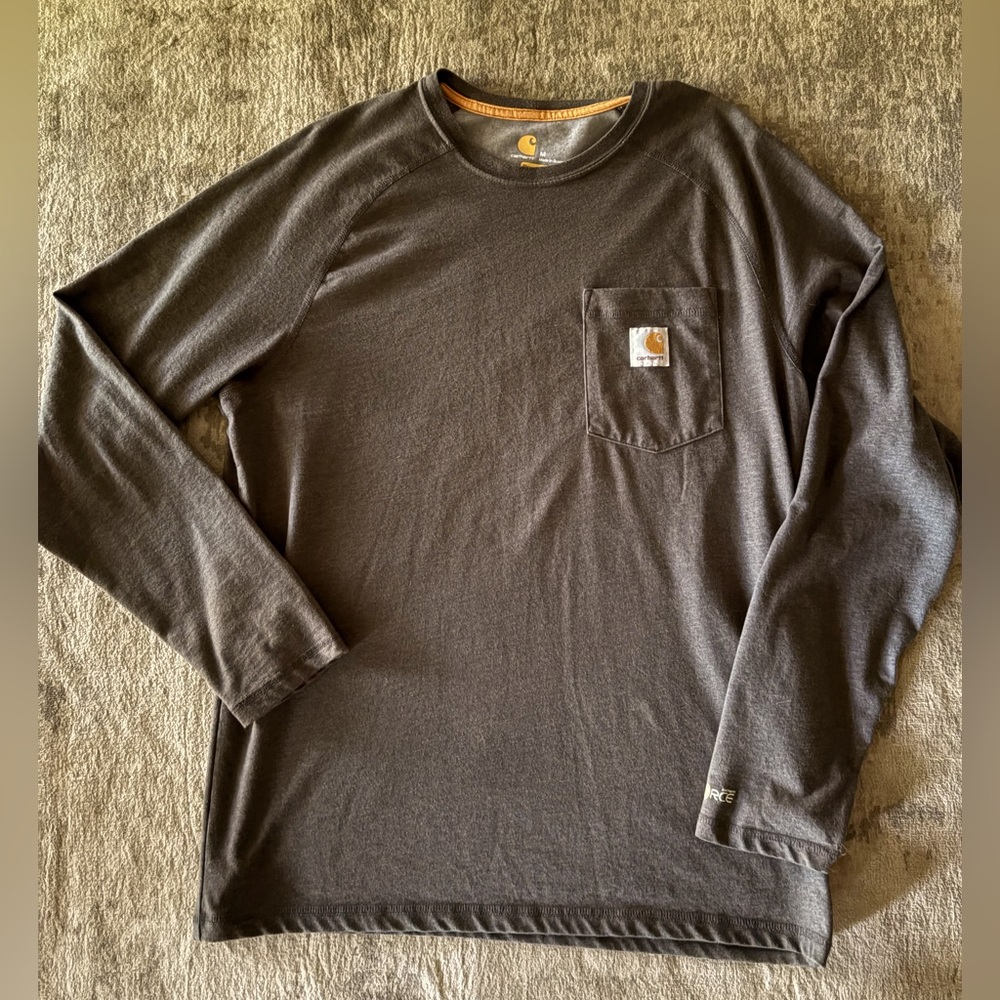 Men’s Carhartt Carbon Heather Gray long sleeve